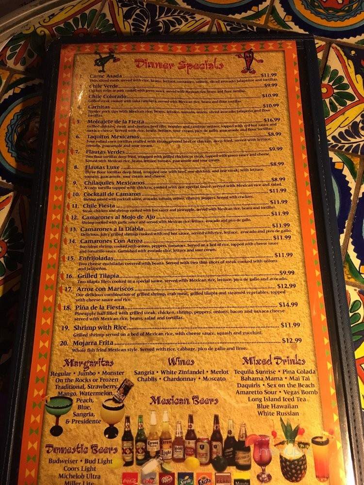 Fiesta Mexicana - Chattanooga, TN menu_pic
