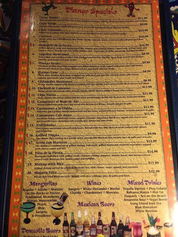 Fiesta Mexicana - Chattanooga, TN menu_pic