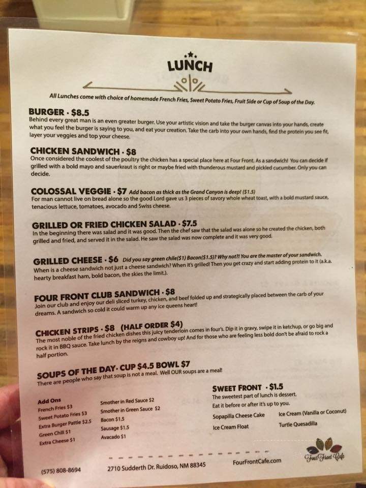 /250202663/Four-Front-Cafe-Ruidoso-NM - Ruidoso, NM