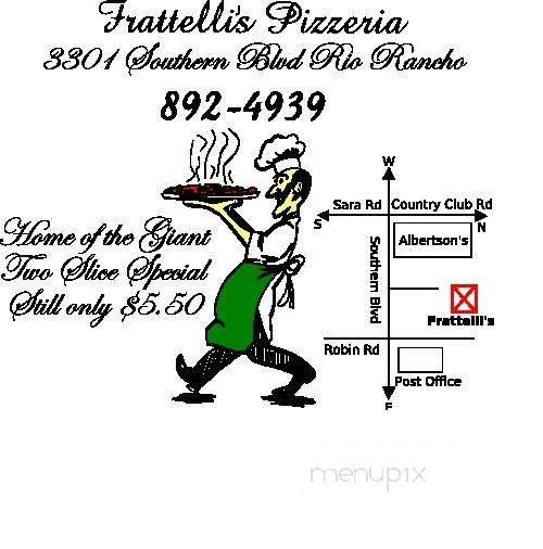 Frattelli's Pizza - Rio Rancho, NM menu_pic