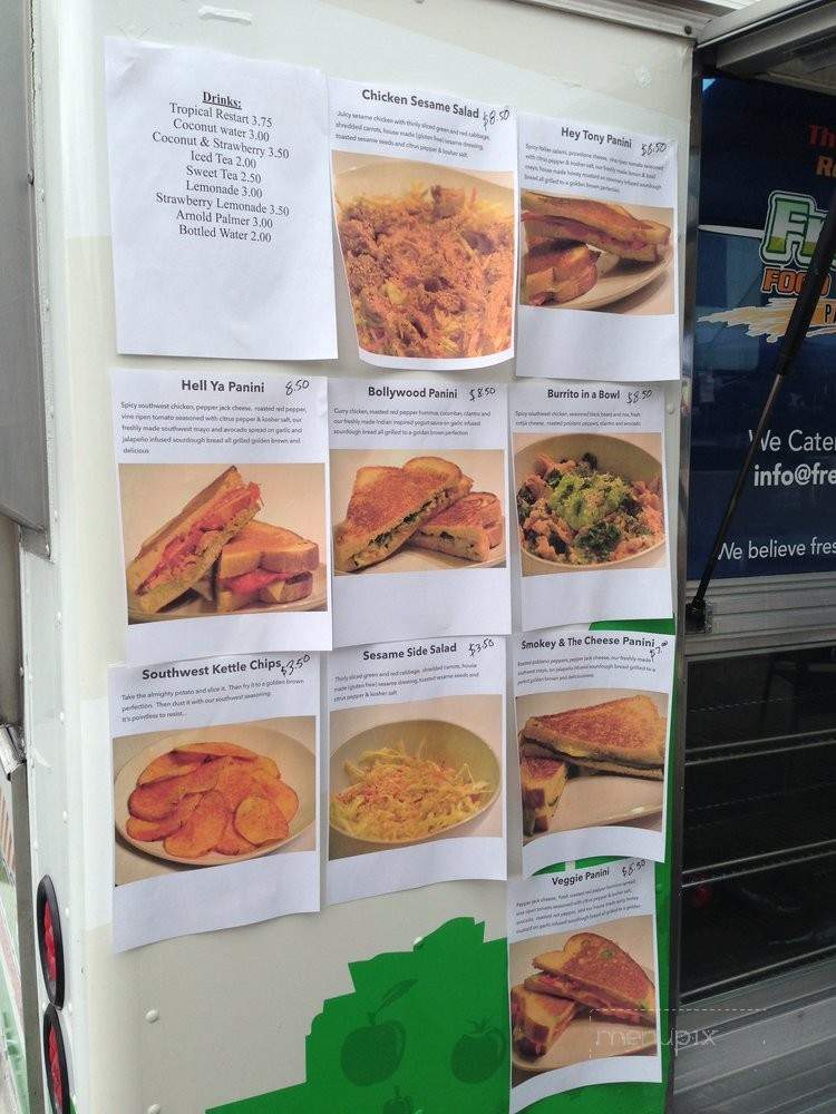 Fresh Street Food Truck - Los Angeles, CA menu_pic