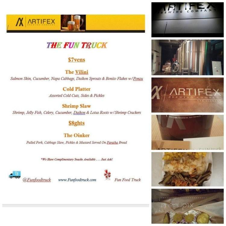 Fun Food Truck - Orange, CA menu_pic
