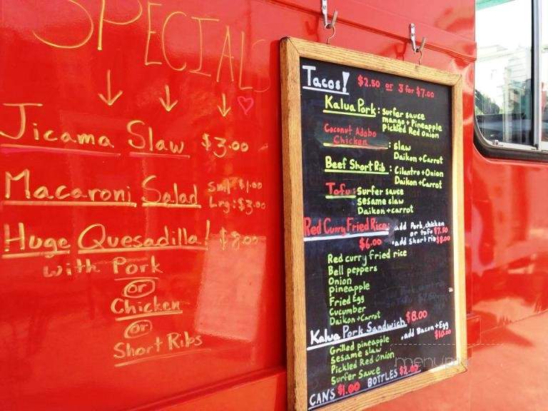 Fusion On The Run - Seattle, WA menu_pic