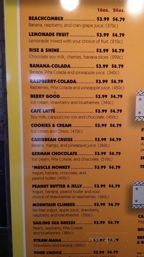 Muscle Monkey Grill - Louisville, KY menu_pic