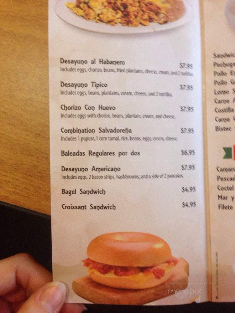 Habanero Bakery & Cafe - Manassas Park, VA menu_pic