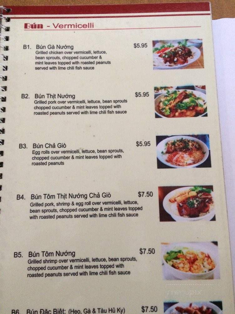Hue Thuong - Garden Grove, CA menu_pic