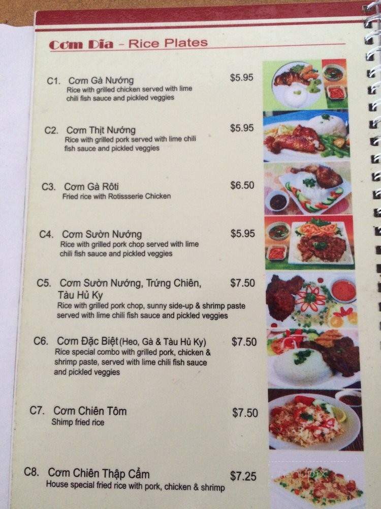 Hue Thuong - Garden Grove, CA menu_pic