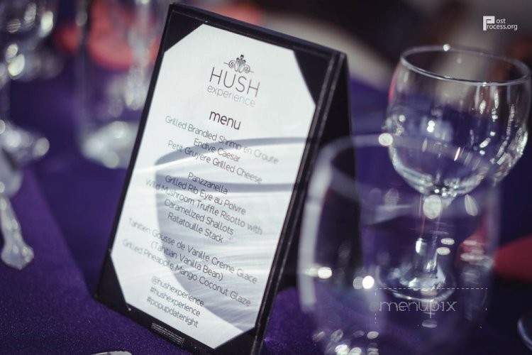 Hush Experience - Orange, CA menu_pic