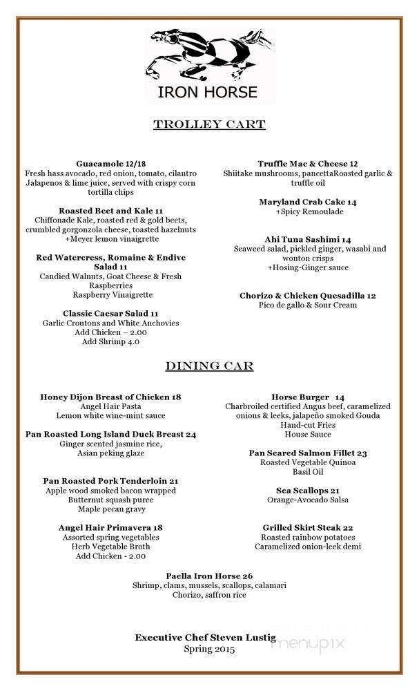 /250005946/Iron-Horse-Larchmont-Menu-Larchmont-NY - Larchmont, NY