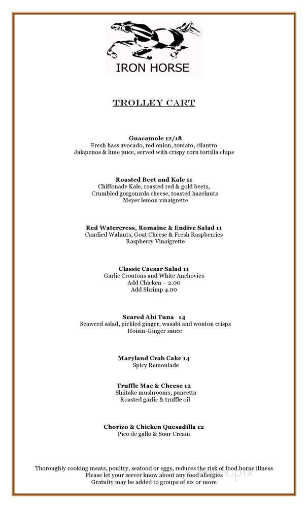 /250005946/Iron-Horse-Larchmont-Menu-Larchmont-NY - Larchmont, NY