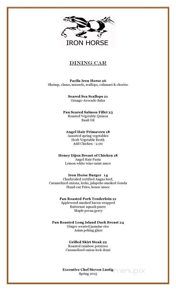 /250005946/Iron-Horse-Larchmont-Menu-Larchmont-NY - Larchmont, NY