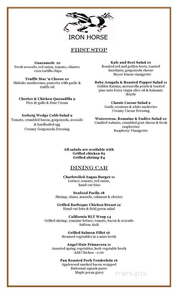 /250005946/Iron-Horse-Larchmont-Menu-Larchmont-NY - Larchmont, NY