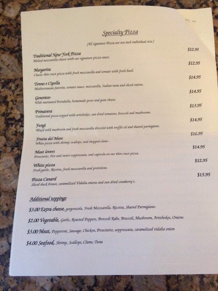 Irvington Bistro & Pizza - Irvington, NY menu_pic