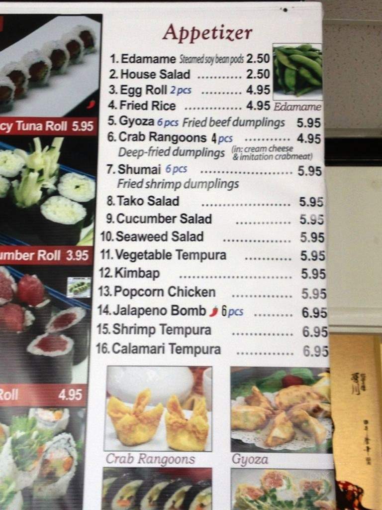 KJ Sushi & Korean BBQ - Fayetteville, AR menu_pic