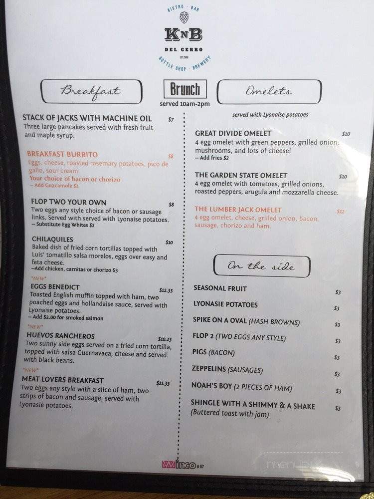 KNB Wine Cellars - San Diego, CA menu_pic