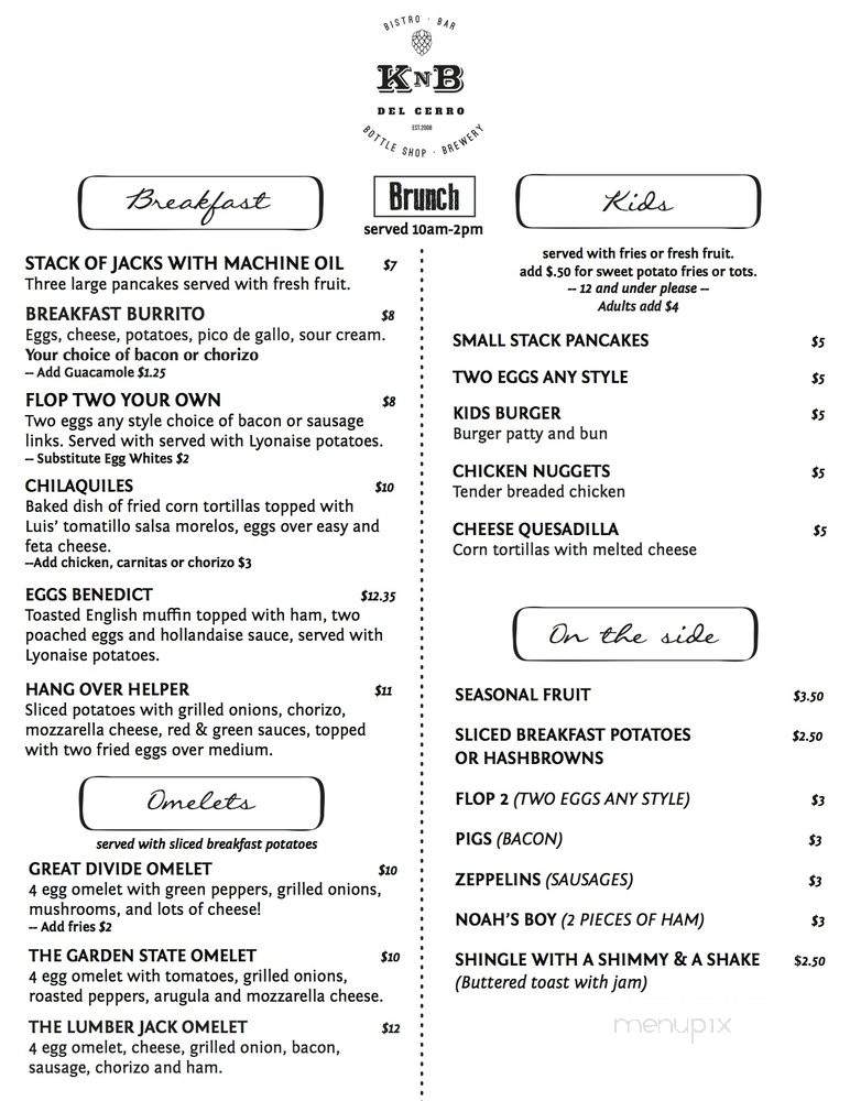 KNB Wine Cellars - San Diego, CA menu_pic