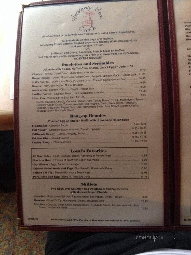 /250830816/The-Heavenly-View-Cafe-Menu-South-Lake-Tahoe-CA - South Lake Tahoe, CA