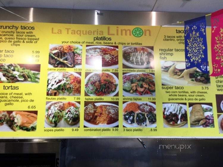 La Taqueria Limon - Discovery Bay, CA menu_pic