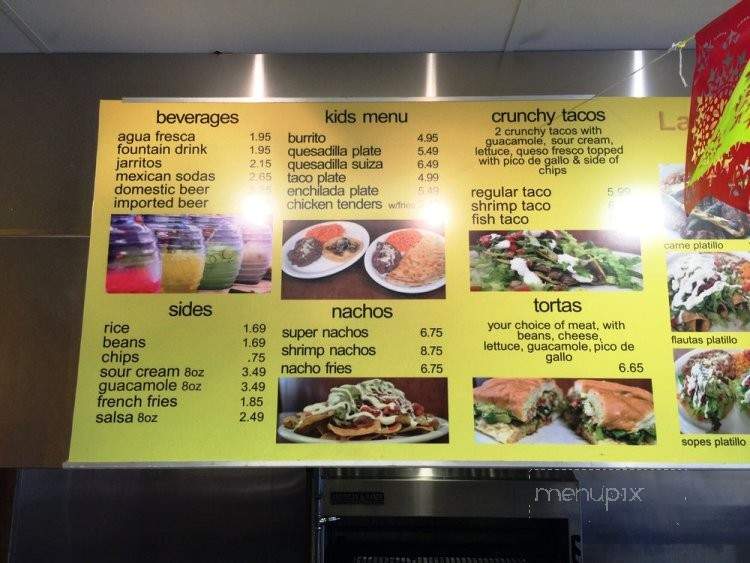 La Taqueria Limon - Discovery Bay, CA menu_pic