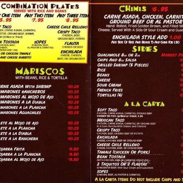 Leo's Mexican Grill - Long Beach, CA menu_pic