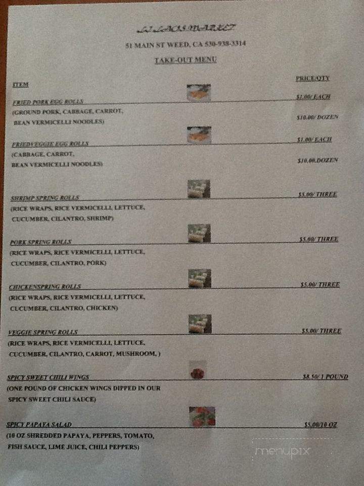 Li Laos Market & Asian Cafe - Weed, CA menu_pic