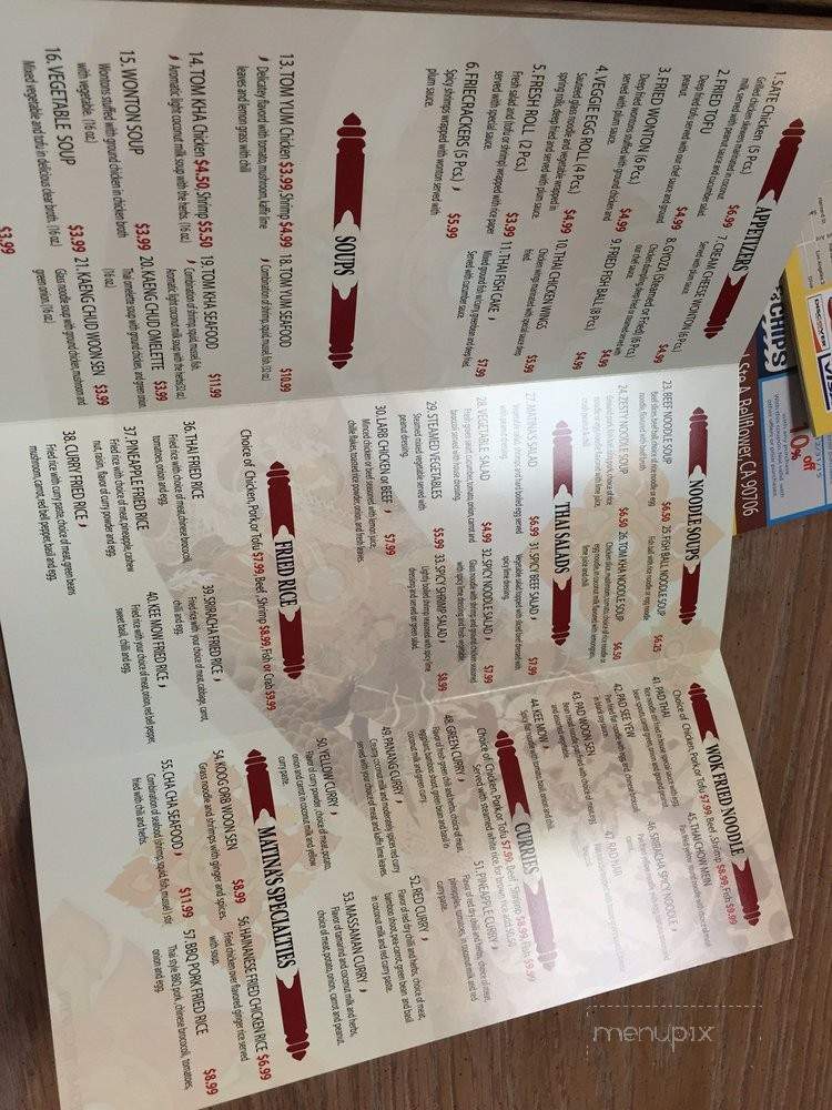 Matina's Cuisine - Bellflower, CA menu_pic