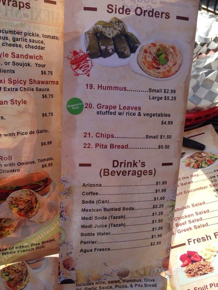 Mexi Shawarma - San Fernando, CA menu_pic