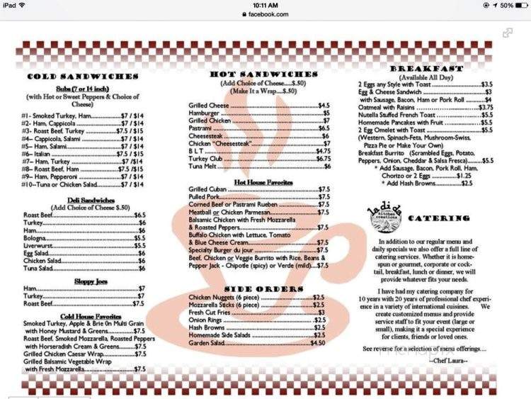 Meyersville Cafe - Gillette, NJ menu_pic