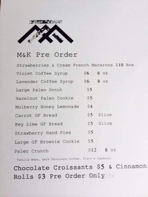 M+K Provisions - Hawkins, TX menu_pic