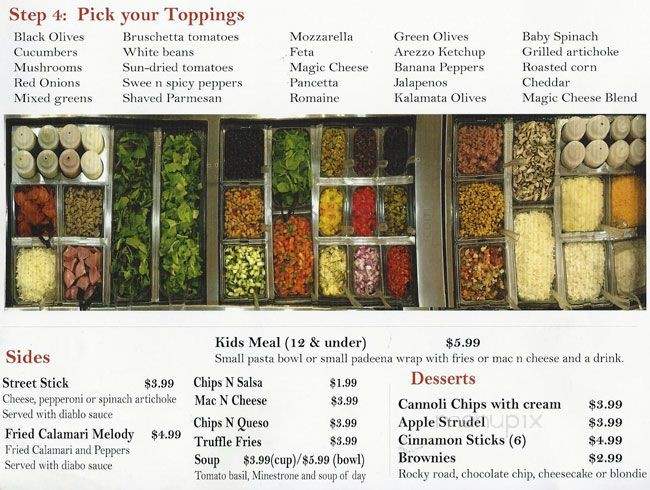 Arezzo Italian Street Food - Southlake, TX menu_pic