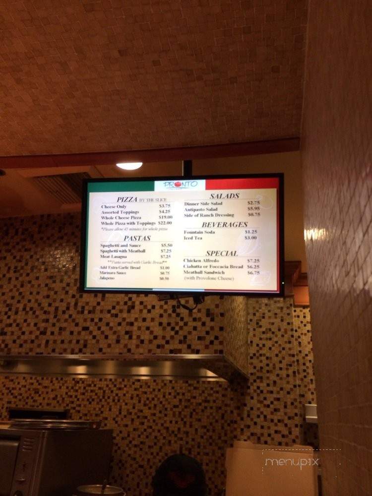 Pronto Italiano - Temecula, CA menu_pic