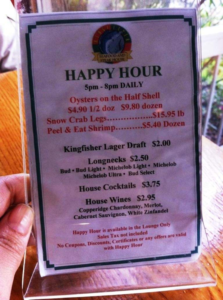 Pelican's Point Restaurant - Hilton Head Island, SC menu_pic