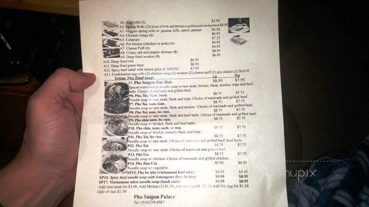Pho Saigon Palace - Citrus Heights, CA menu_pic
