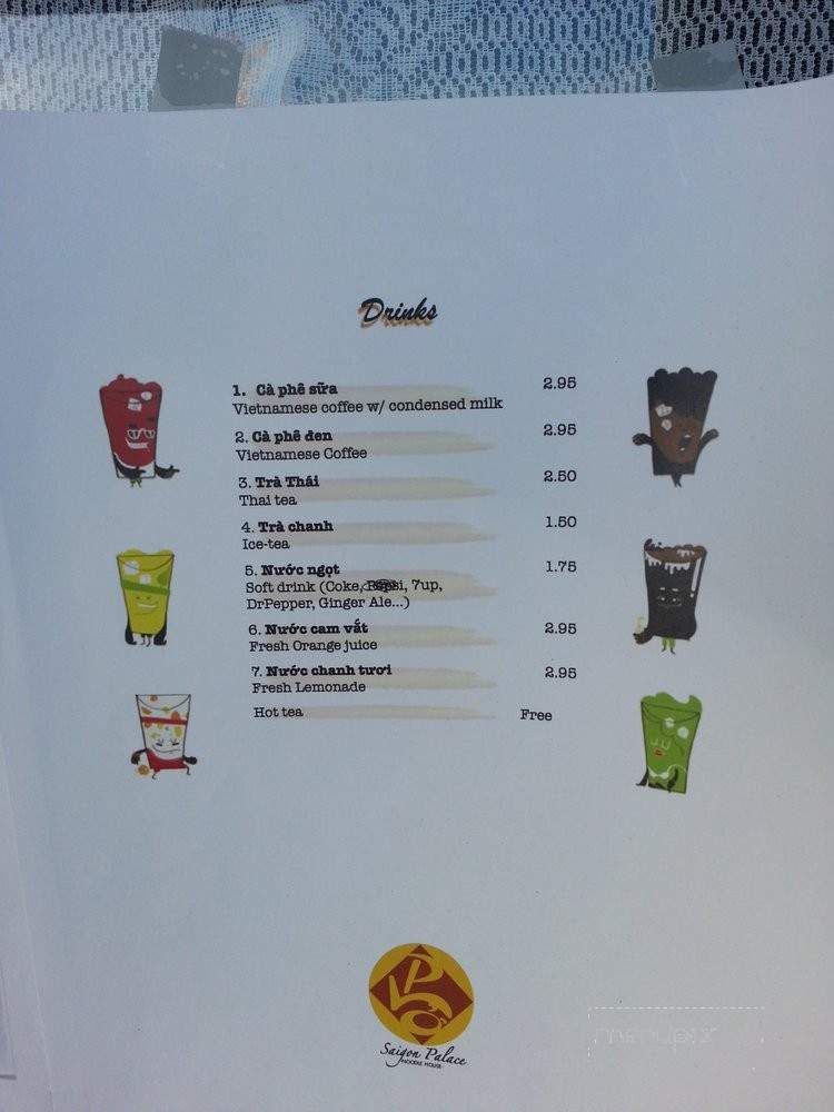 Pho Saigon Palace - Citrus Heights, CA menu_pic