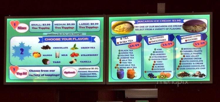 Snow Zone - Redondo Beach, CA menu_pic