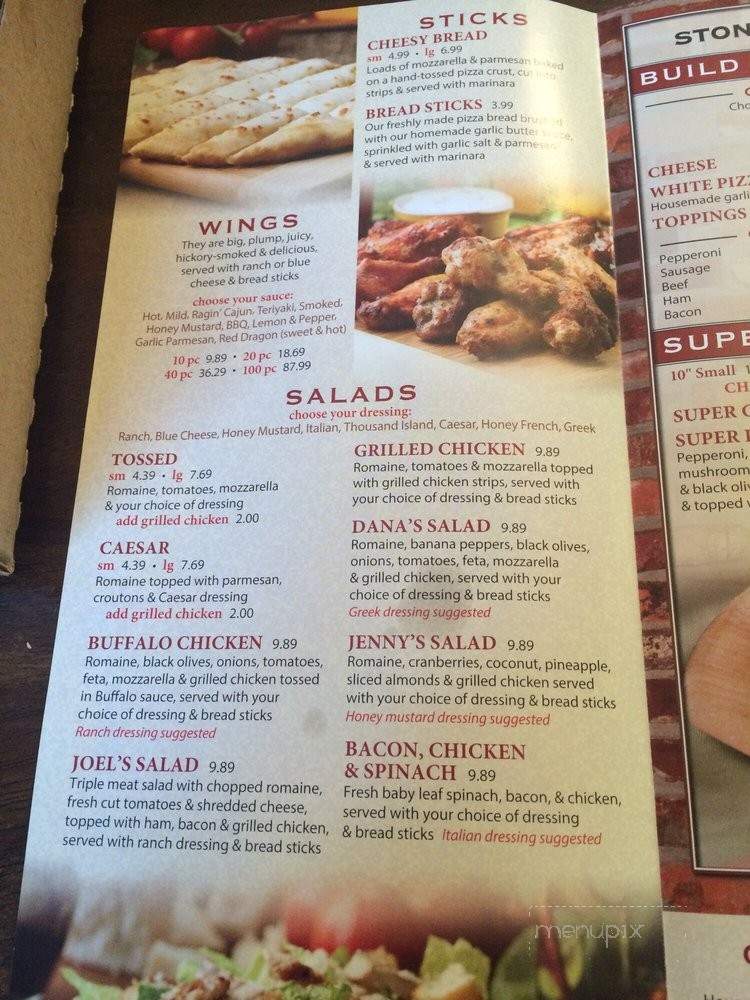 Stoners Pizza Joint - Richmond Hill, GA menu_pic