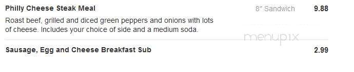 Subliminal Grilled Subs And More - Maryland Heights, MO menu_pic