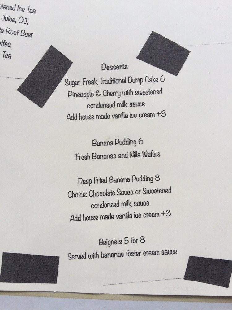 Sugar Freak - Astoria, NY menu_pic
