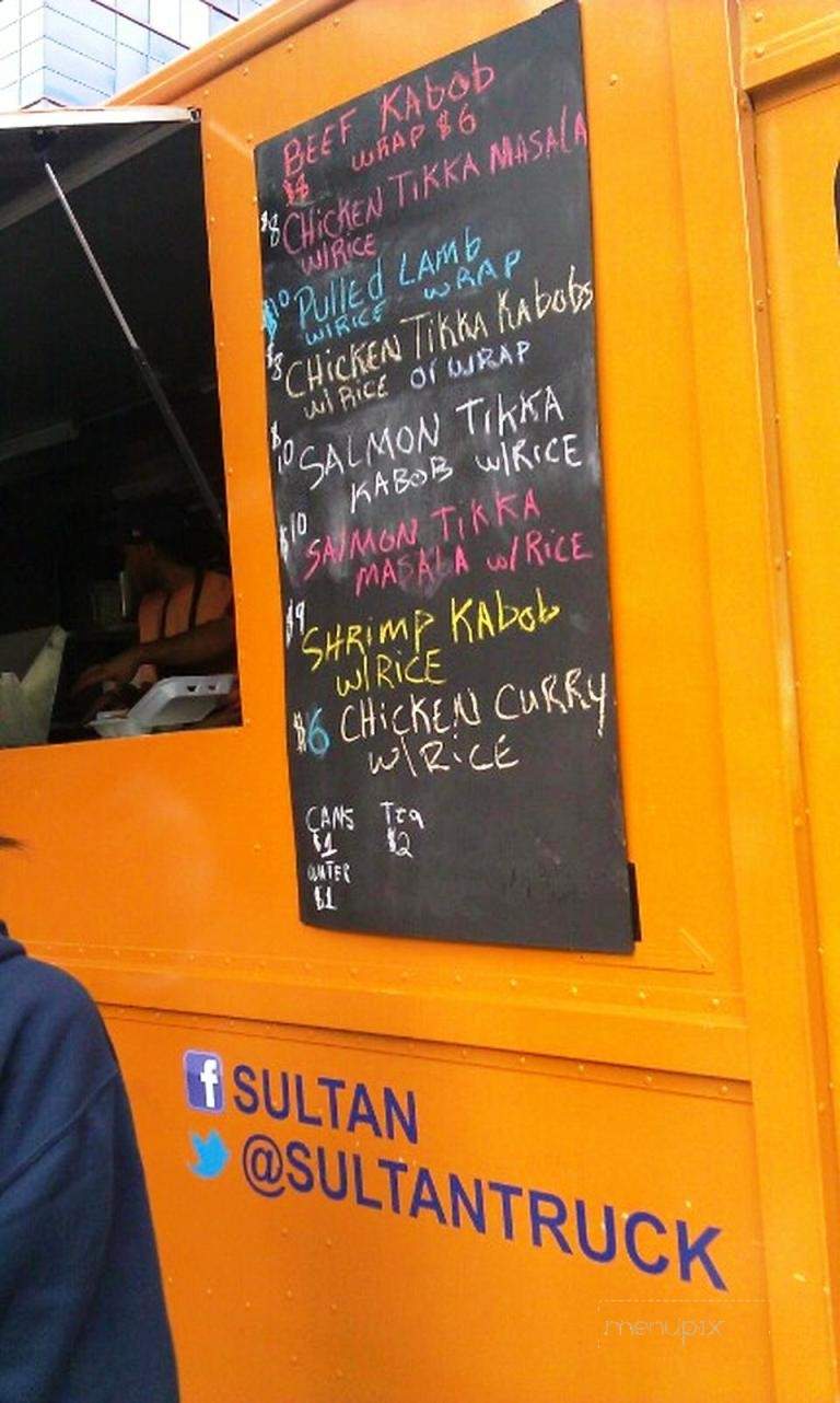 Sultan Tandoor Food Truck - Baltimore, MD menu_pic