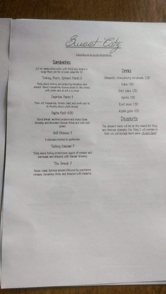 Sweeteatz - Salem, OR menu_pic