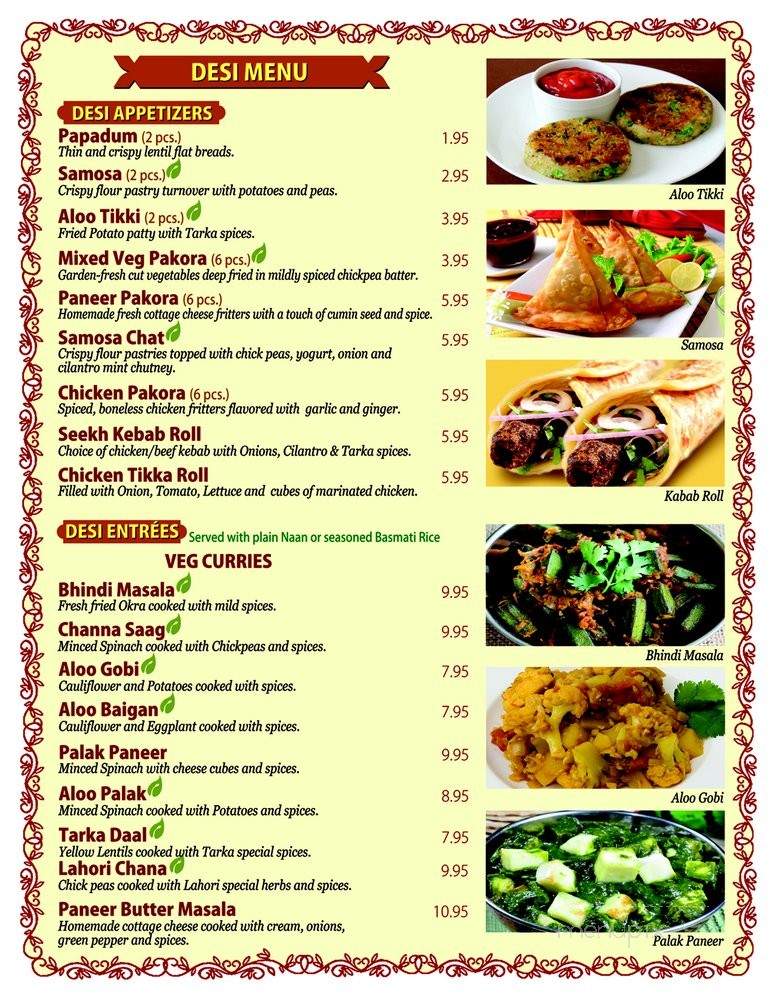 Tarka Restaurant - Philadelphia, PA menu_pic