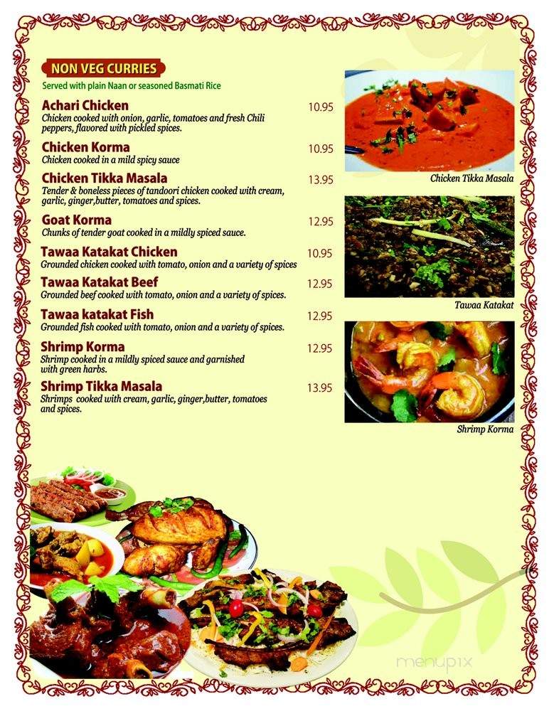 Tarka Restaurant - Philadelphia, PA menu_pic