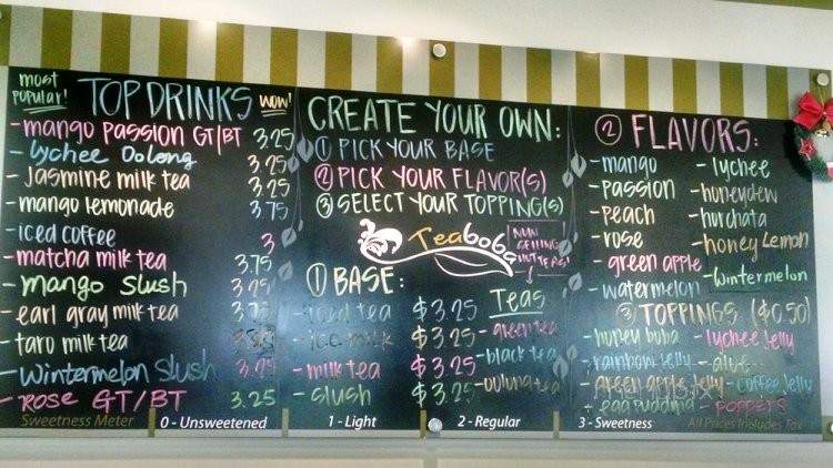 Teaboba - Pasadena, CA menu_pic