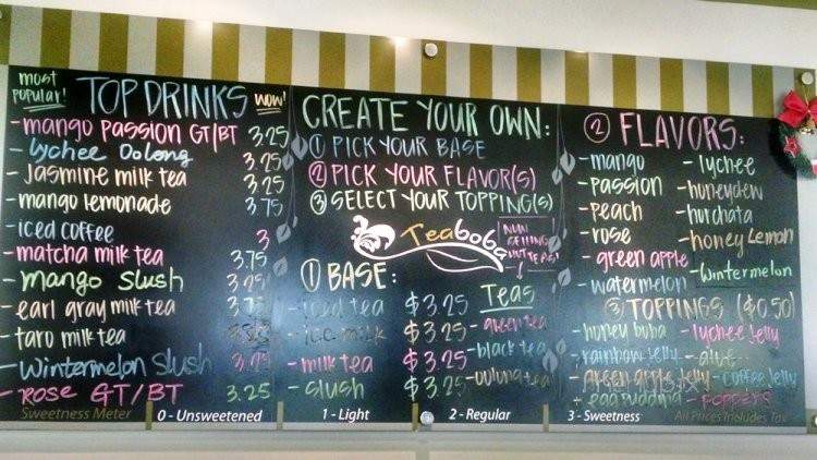 Teaboba - Pasadena, CA menu_pic