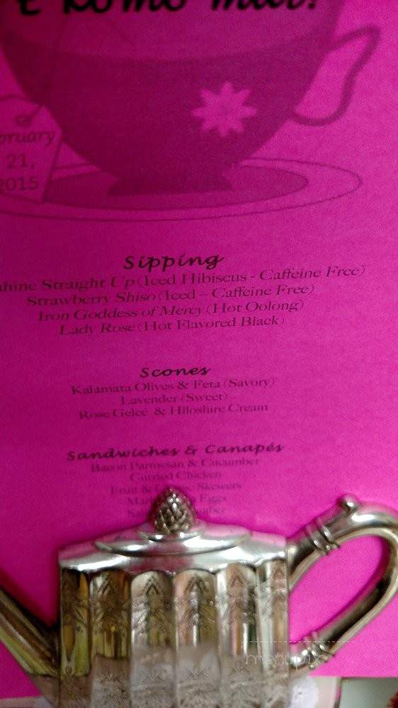 Teaching Tea - Hilo, HI menu_pic
