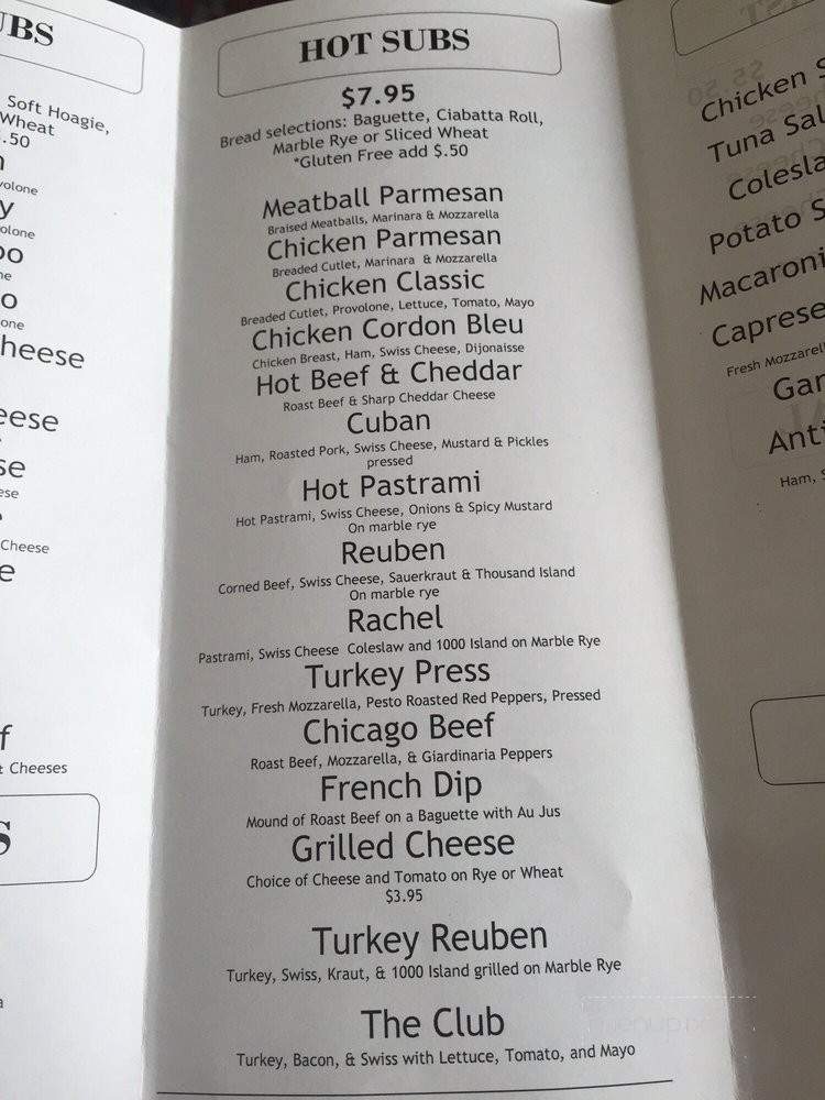 The Deli At 8236 - Nederland, CO menu_pic