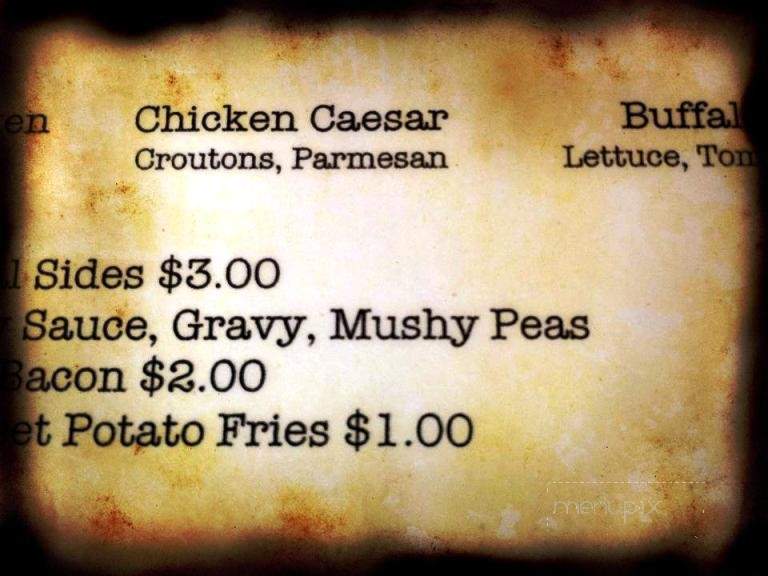 The Fastnet Pub - Newport, RI menu_pic