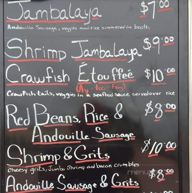 Louisiana Cookery - Buffalo, NY menu_pic