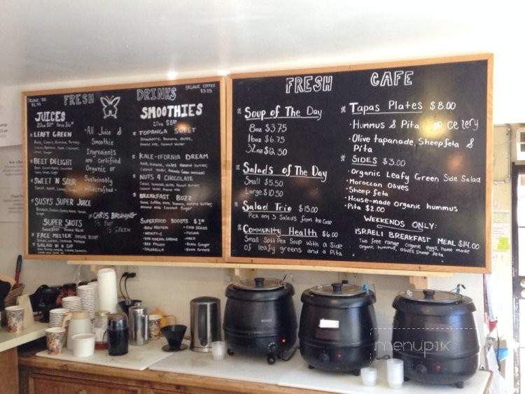 Topanga Fresh Organics - Topanga Canyon, CA menu_pic