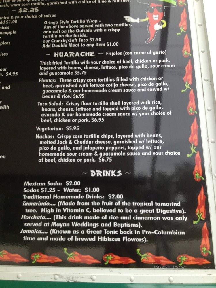 Tropical Tacos - Miami, FL menu_pic